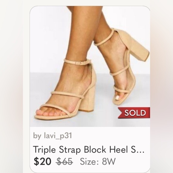 Lace up size 7 vacation pink nude sandals - Picture 2 of 6